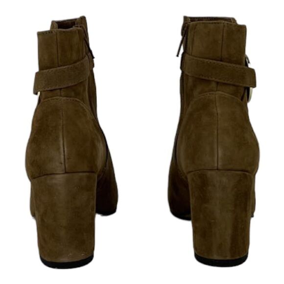 New  Bella Vita Women US 11 Brown Lorraine Suede Block Heel Ankle Boot Shoes - Picture 4 of 9